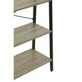 Hawthorn Four Tier Veneer Ladder Shelf Unit