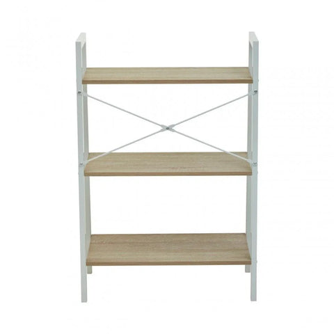 Hawthorn Three Tier Veneer Ladder Shelf Unit