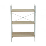 Hawthorn Three Tier Veneer Ladder Shelf Unit