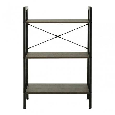 Hawthorn Three Tier Veneer Ladder Shelf Unit