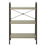 Hawthorn Three Tier Veneer Ladder Shelf Unit