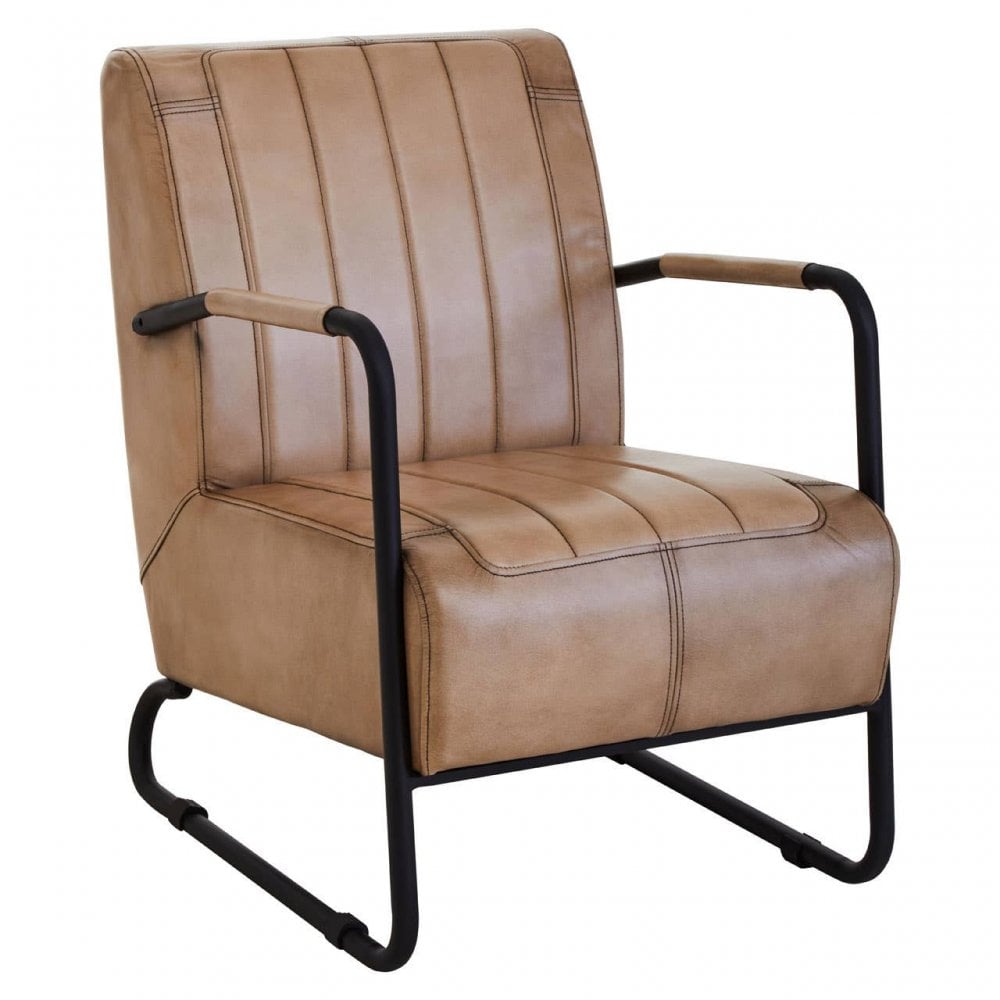 Bison Leather Armchair