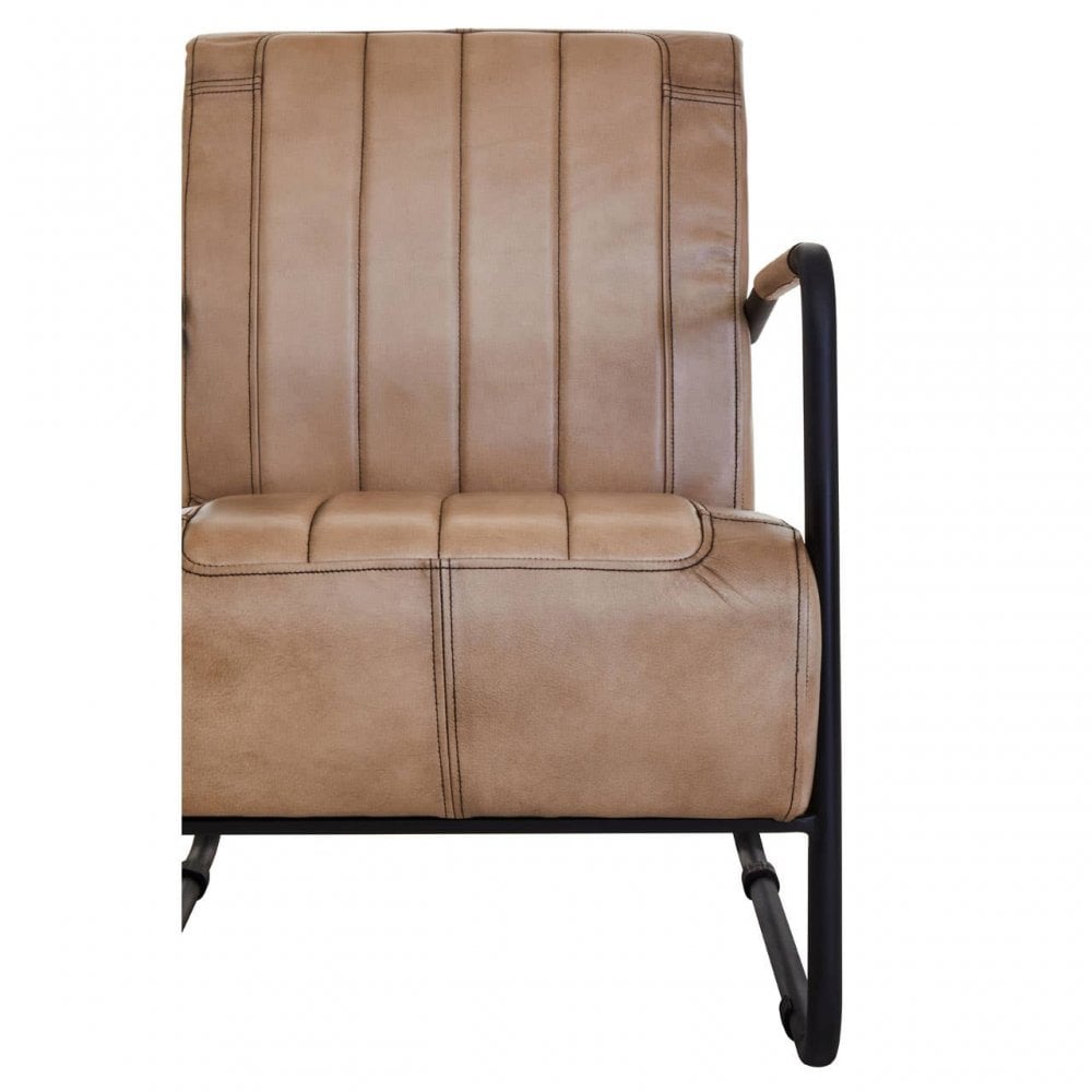 Bison Leather Armchair