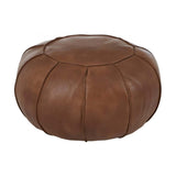Bison Leather Pouffe