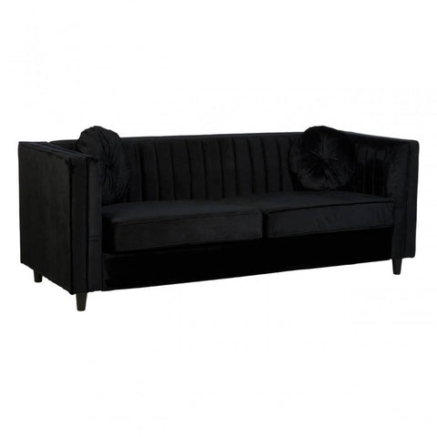 Farrah Three Seat Velvet Sofa