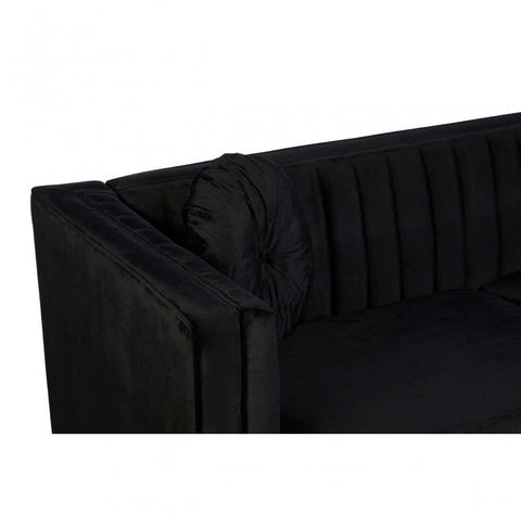 Farrah Three Seat Velvet Sofa