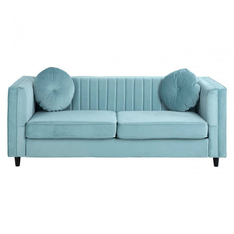 Farrah Three Seat Velvet Sofa