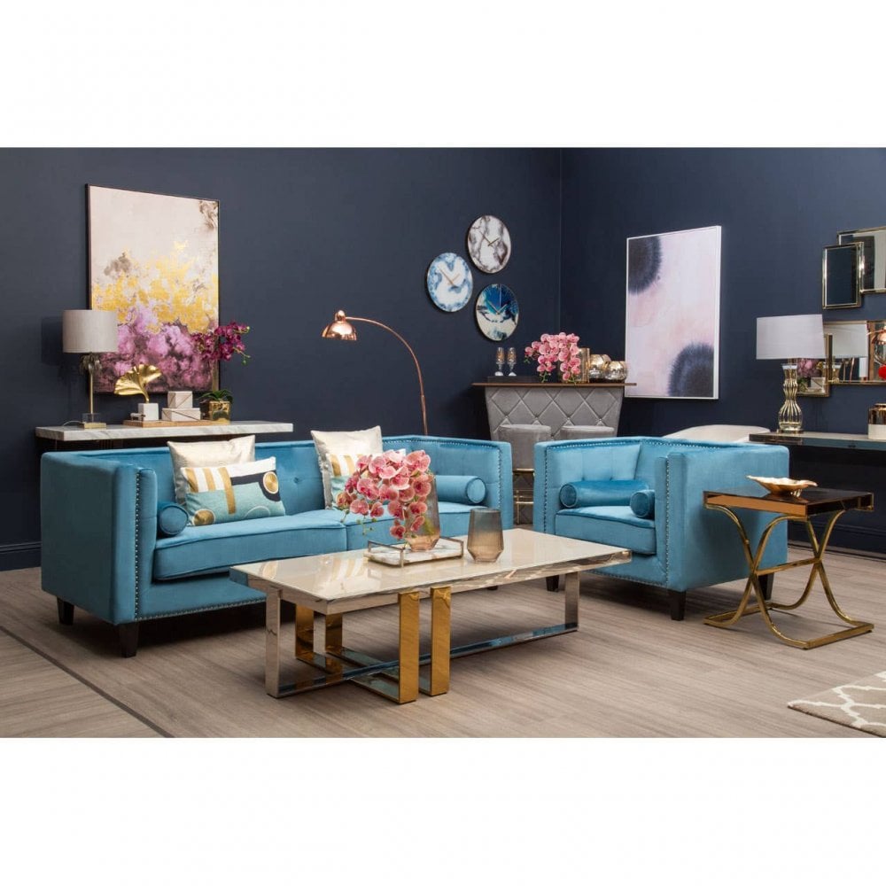 Emory 3 Seat Velvet Sofa