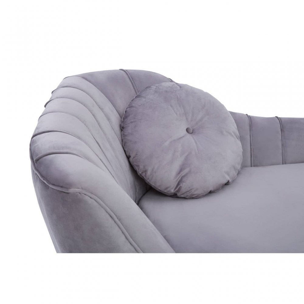 Selina Left Arm Velvet Chaise