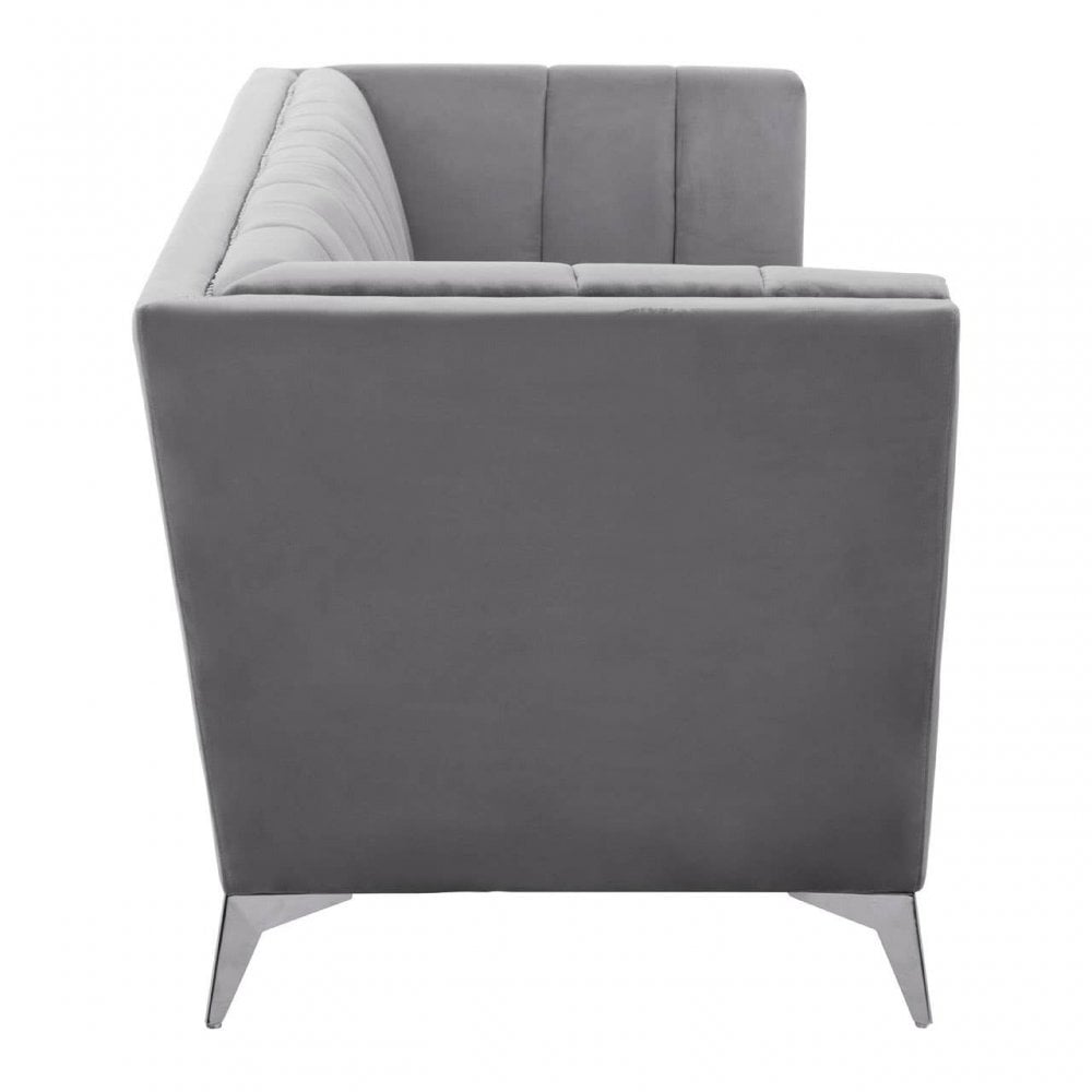 Mason Three Seat Velvet Sofa