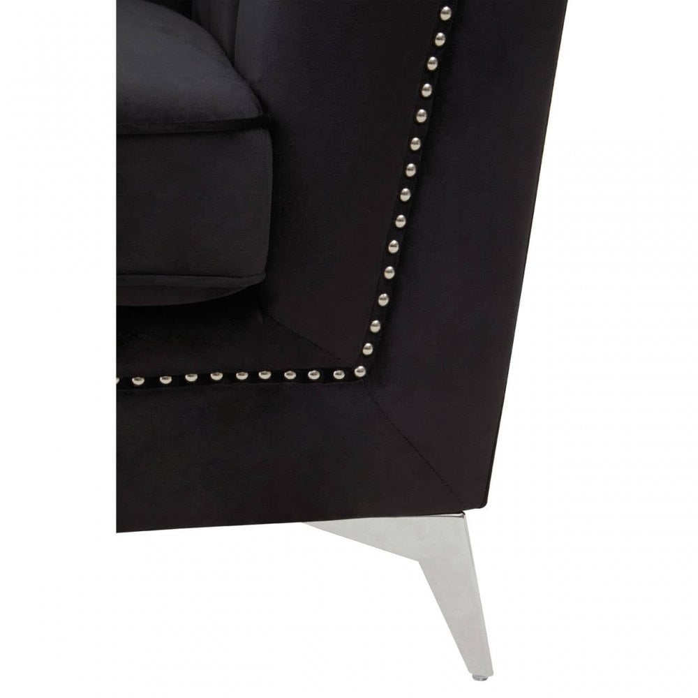 Mason Three Seat Velvet Sofa