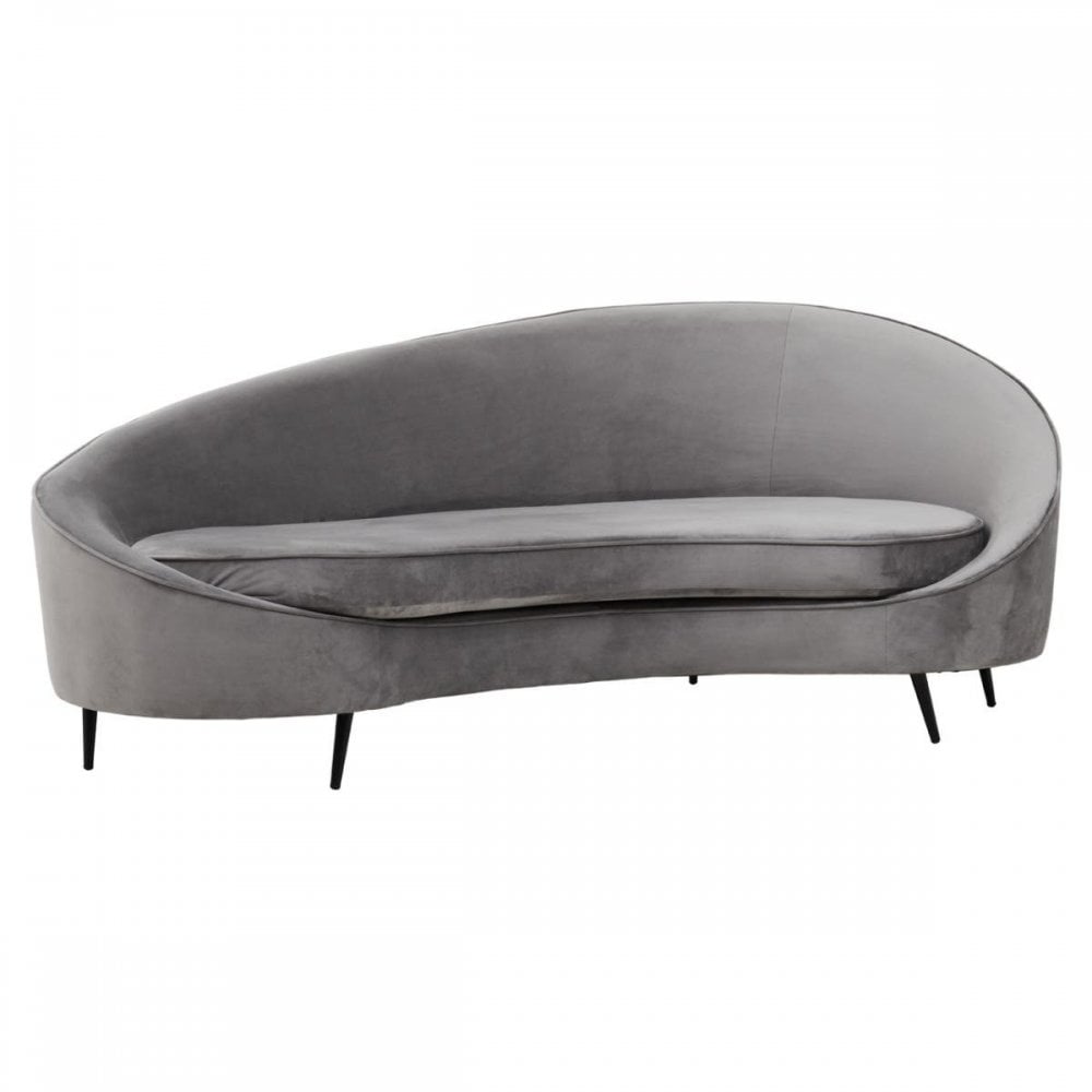 Camila Three Seat Velvet Sofa