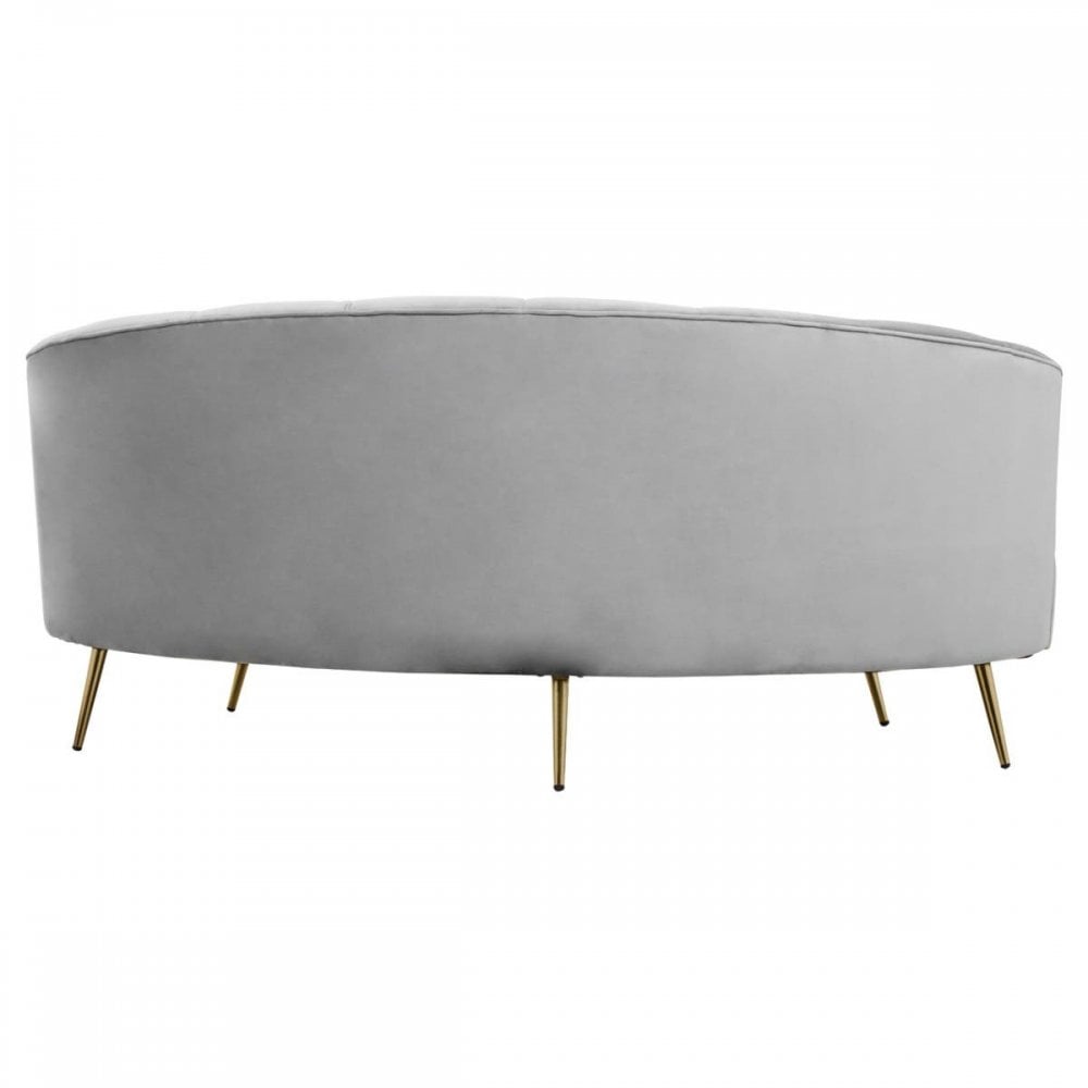 Camila Three Seat Velvet Sofa