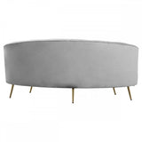 Camila Three Seat Velvet Sofa
