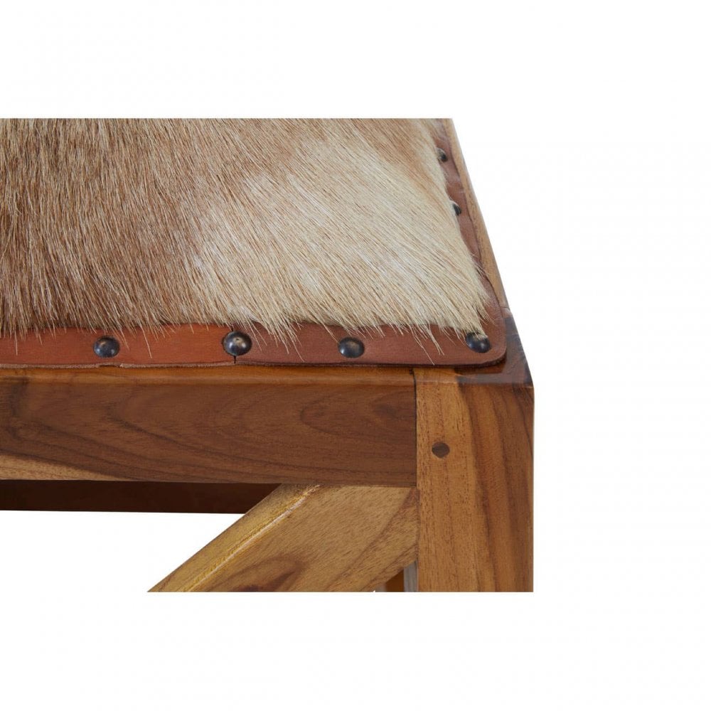 Alden Leather Stool