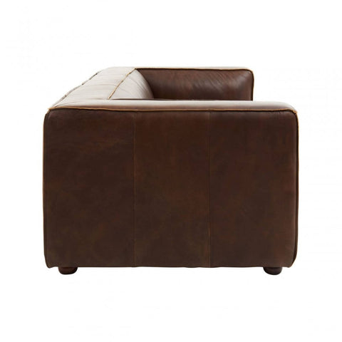 Hudson Three Seater Leather Sofa