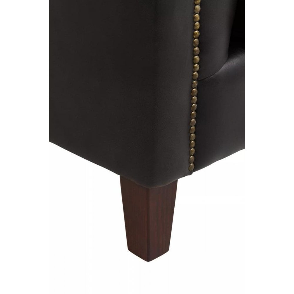 Hudson Three Seater Leather Sofa