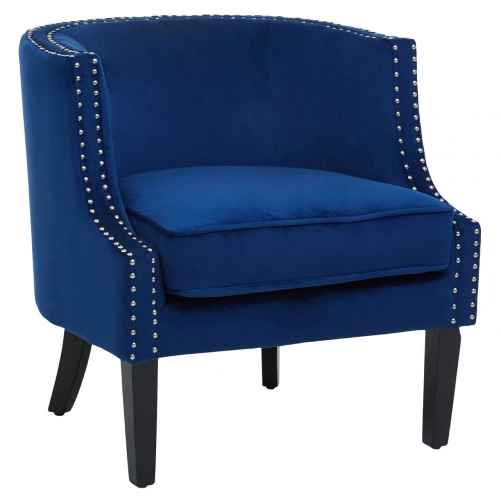 Elyse Velvet Studded Chair