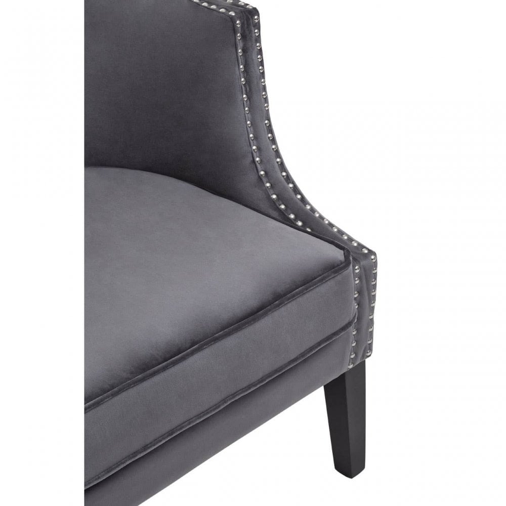 Elyse Velvet Studded Chair
