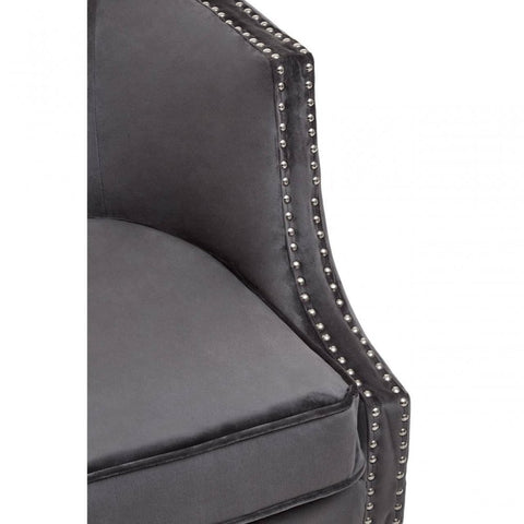 Elyse Velvet Studded Chair