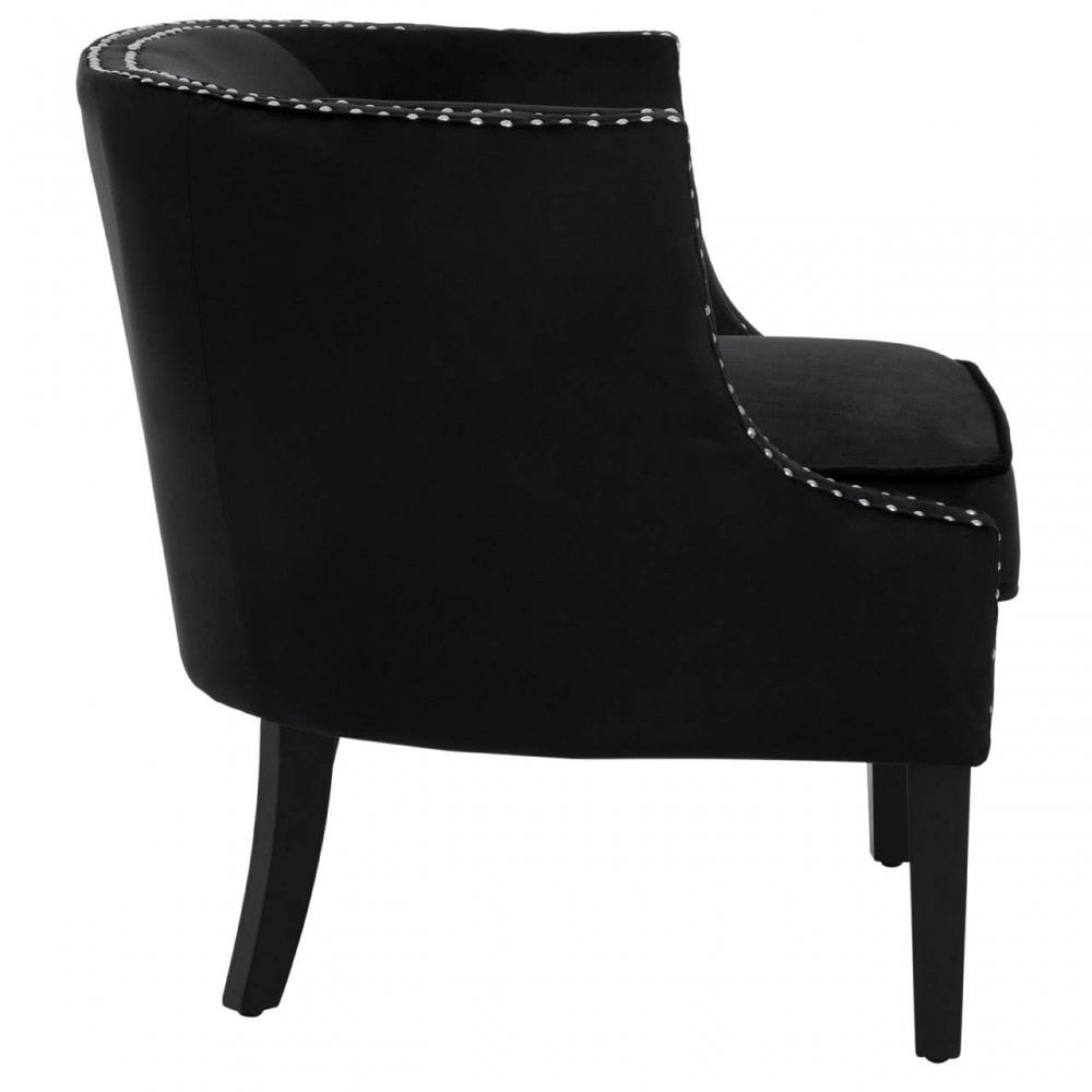 Elyse Velvet Studded Chair