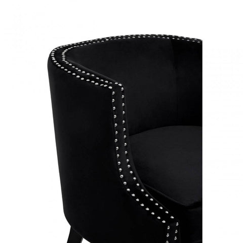 Elyse Velvet Studded Chair
