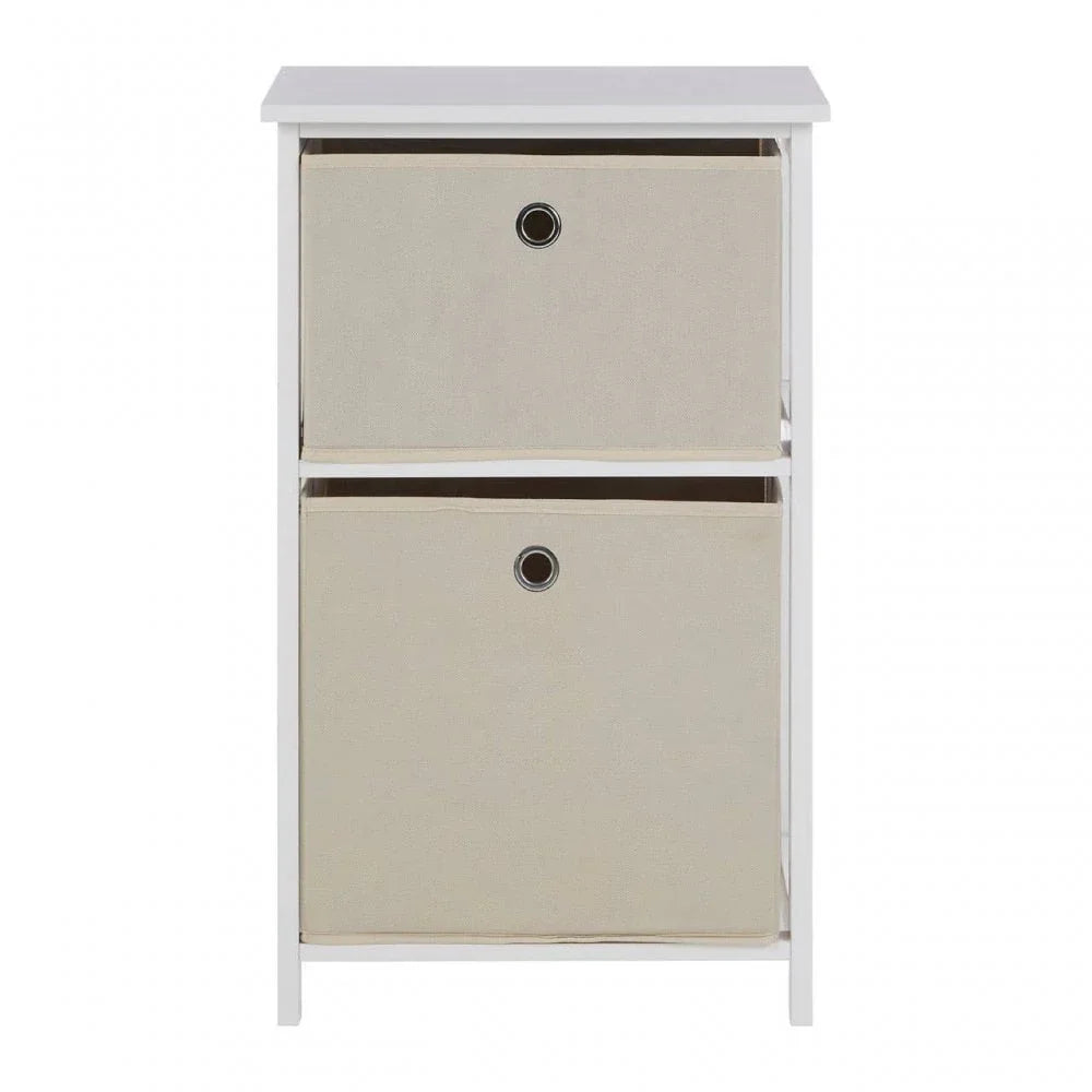 Marlow 2 Fabric Drawers Cabinet
