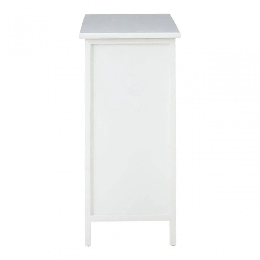 Kensington White 6 Drawers Tri Colour Chest