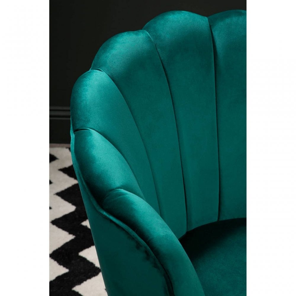 Marlow Velvet Scalloped Chair