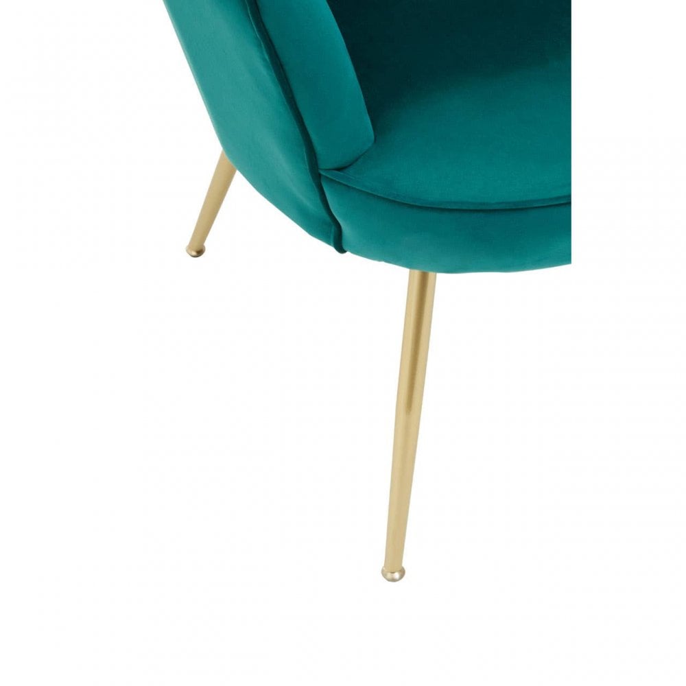 Marlow Velvet Scalloped Chair