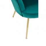 Marlow Velvet Scalloped Chair
