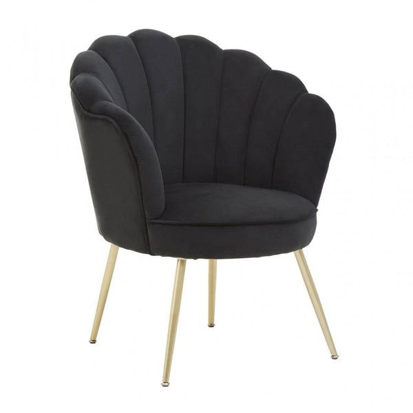 Marlow Velvet Scalloped Chair