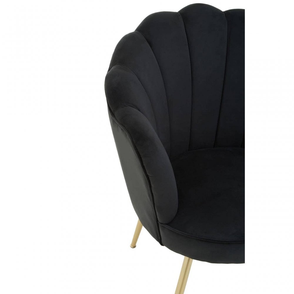 Marlow Velvet Scalloped Chair