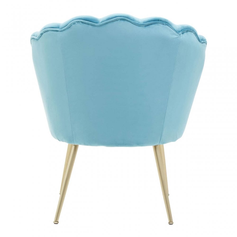Marlow Velvet Scalloped Chair