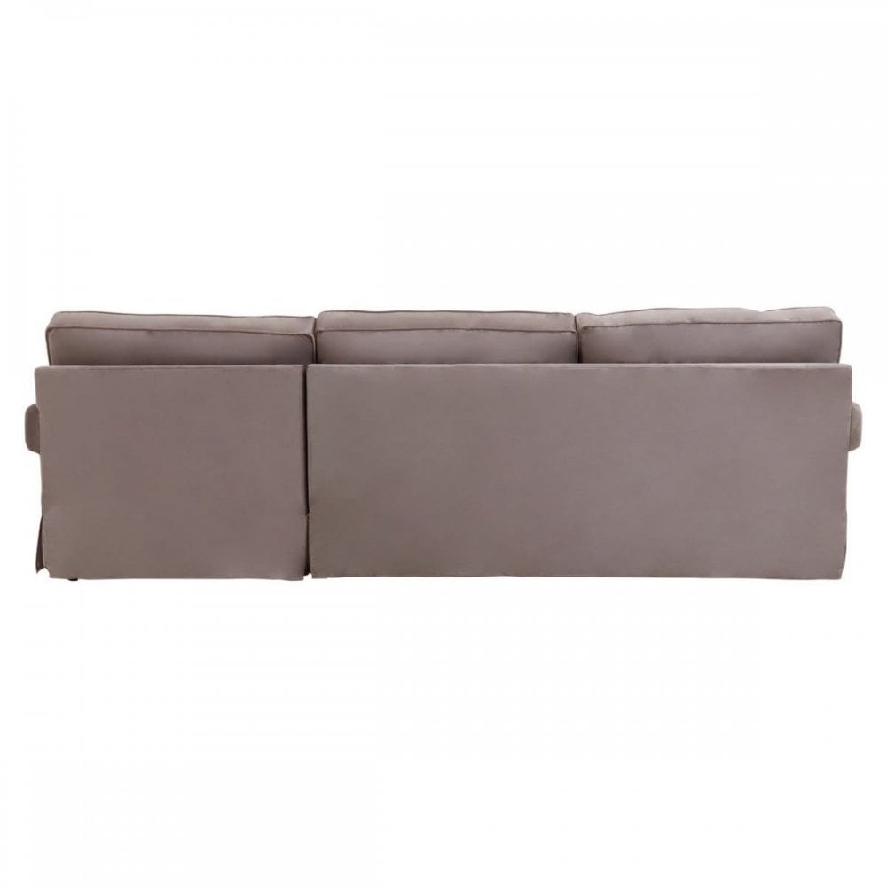 Camden Three Seat Velvet Chaise Sofa