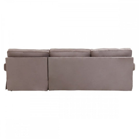 Camden Three Seat Velvet Chaise Sofa