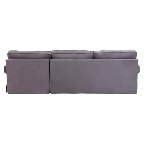 Camden Three Seat Velvet Chaise Sofa