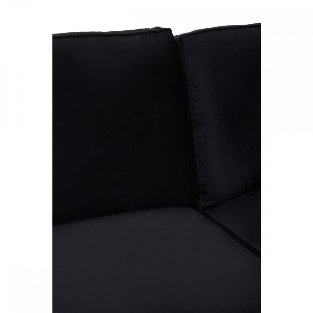 Camden Three Seat Velvet Chaise Sofa