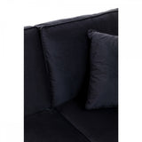 Camden Three Seat Velvet Chaise Sofa