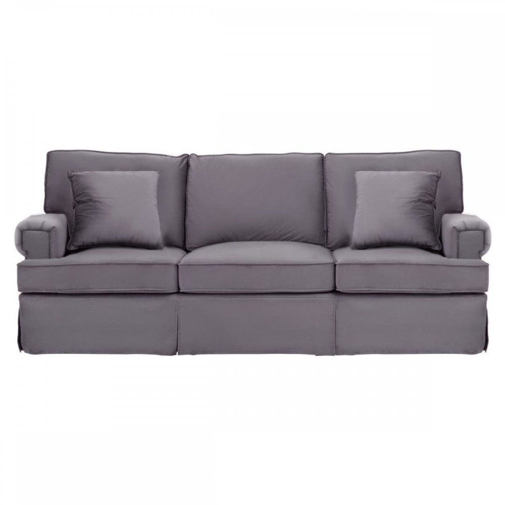 Camden Three Seat Velvet Sofa