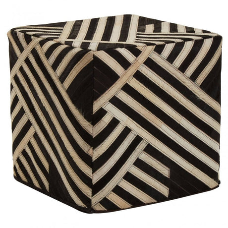 Camden Leather Pouffe