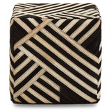 Camden Leather Pouffe