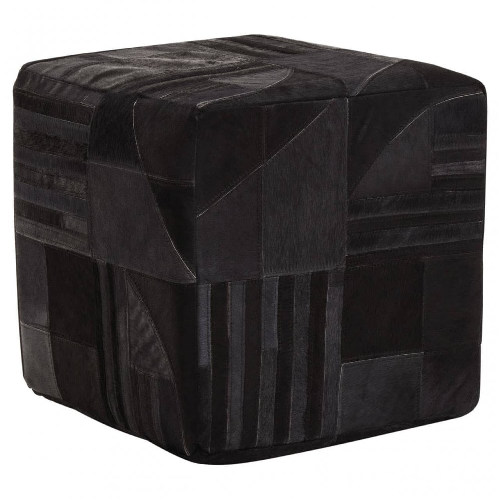Camden Leather Pouffe