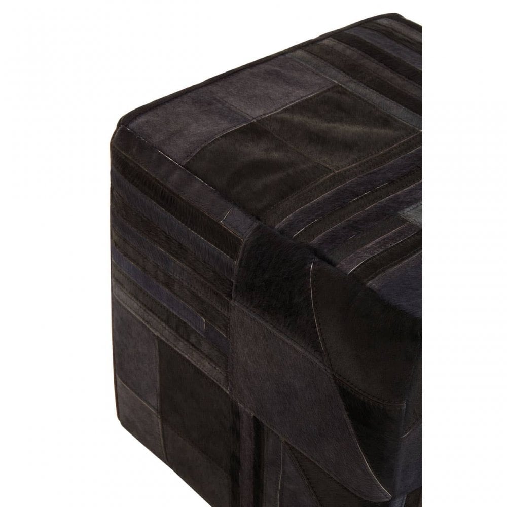 Camden Leather Pouffe