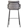 Obsidian Faux Leather Bar Chair