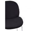 Blush Velvet Chrome Finish Bar Chair