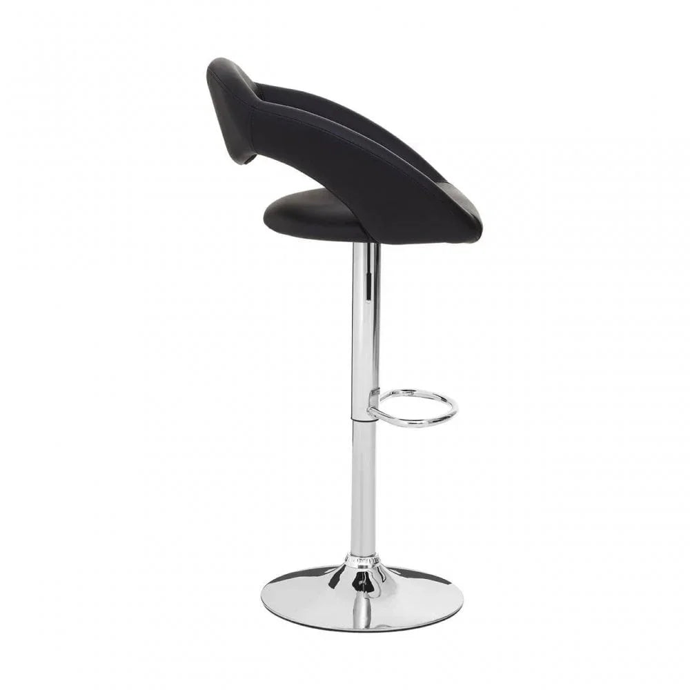 Tawny Faux Leather Bar Chair