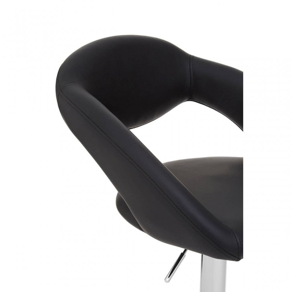 Tawny Faux Leather Bar Chair