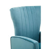 Elara Velvet Accent Chair With Gold Finish Legs