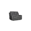 Bergamo Leather 2 Seater Recliner Sofa-Dark Grey
